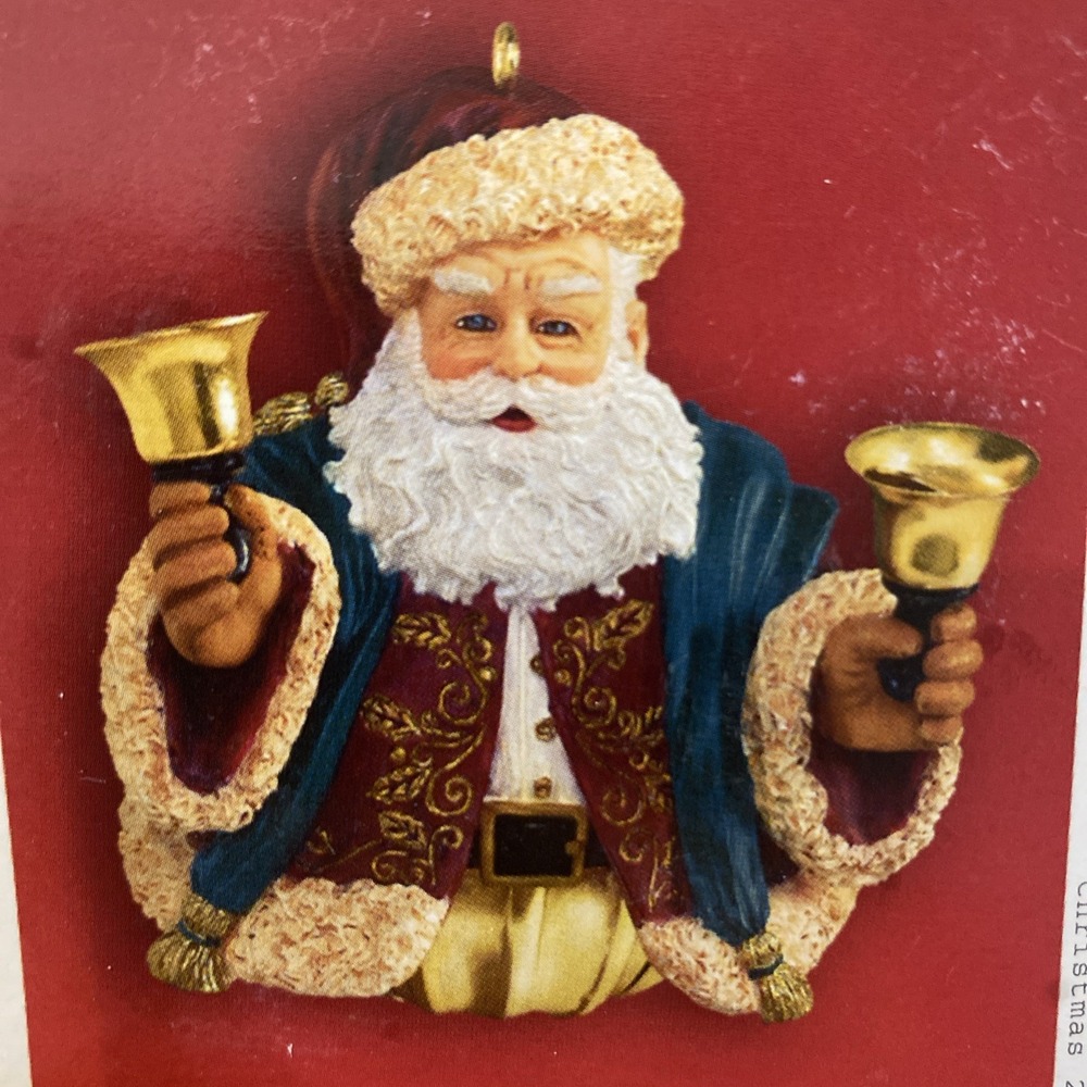 Hallmark Keepsake Jolly Old Kris Jingle Santa Bell Ornament Exclusive 2004 Claus